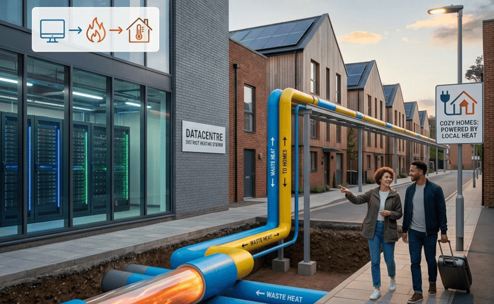 Turning Computer Heat Into Cozy Homes: A Green London Story